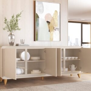 Buffet 4 Portas Liv Off White – EDN MÓVEIS