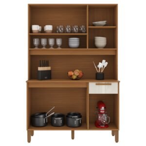 Kit Cozinha Sintra 1,20 m Freijó/Off White – INDÉKES