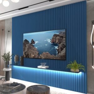 Painel ate 85″ Nobre Ripado 230 Azul – GELIUS
