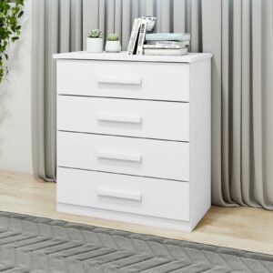 Cômoda 4 Gavetas Baião Branco – LOPAS