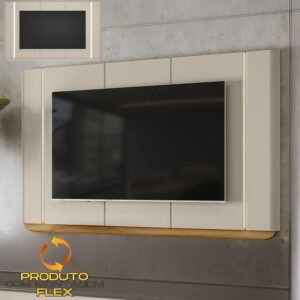 Painel ate 75″ Santorini Off White/Tauari Fosco – LINEA BRASIL