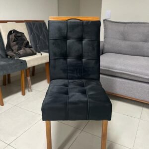 Kit 2 Cadeiras Sophia Veludo Preto – WM DECOR