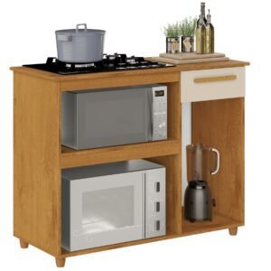 Balcão para Cooktop 5 Bocas Chicago Nature/Off White – KAIKI MÓVEIS
