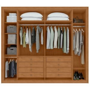 Guarda-Roupa 6 Portas Imperatore 2,74 m Amêndoa Clean – LOPAS