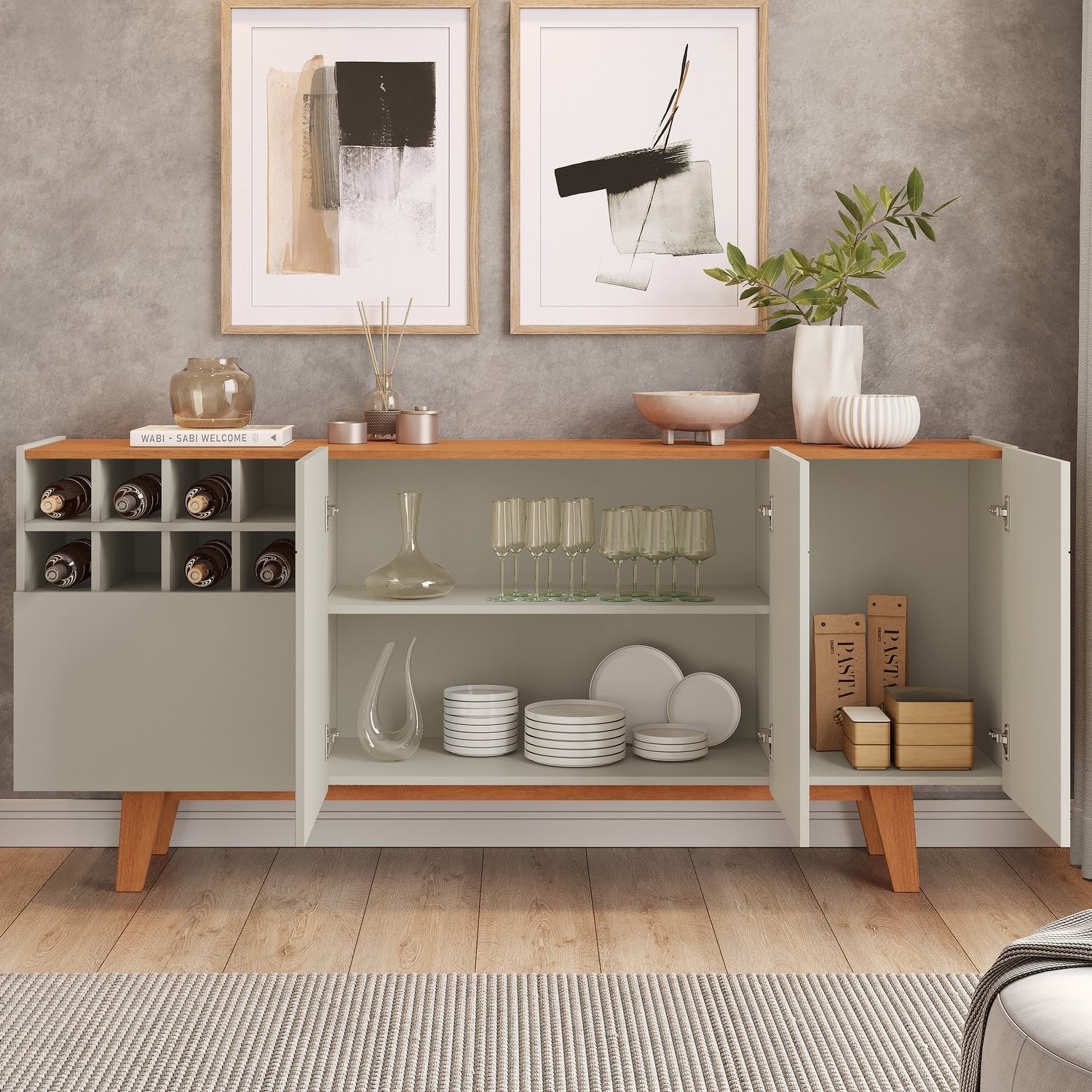 Buffet Philadelphia Off White/Naturale - MAVAULAR - Imagem 5