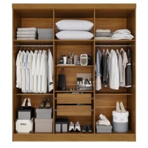Guarda-Roupa 6 Portas Vision 1,80 m Cinamomo/Off White – SALLÊTO