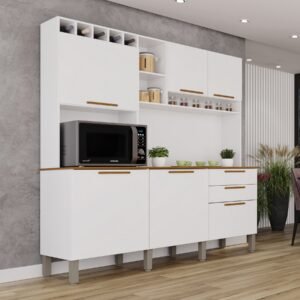 Kit Cozinha New Topázio 1,65 m Branco – SALLÊTO