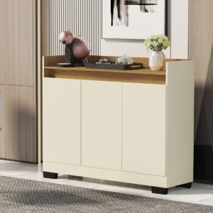 Buffet 3 Portas Real Pérola/Mel – MÓVEIS PRIMUS