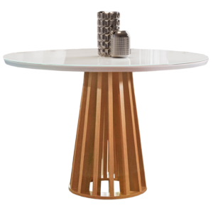 Mesa Redonda Berlim 100 Cinamomo/Off White – CEL MOVEIS