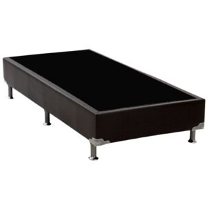 Base Box Solteiro Simples Corino Preto – BIOSTAR