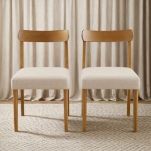 Kit 2 Cadeiras Maragogi Mel/Linho Palha 311A – HR MOVELARIA