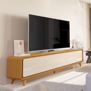 Rack até 75″ Liv 2,18 m Cedro/Off White – EDN MÓVEIS