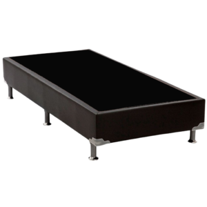 Base Box Solteiro Simples Corino Preto – ALTO NÍVEL CAMAS E COLCHÕES