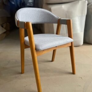 Mesa Amora BA35 160 Canela/Off White com 6 Cadeiras Ravenna Linho Cinza – KAPPESBERG + GARDIM MÓVEIS