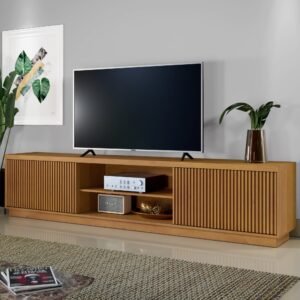 Rack até 75″ Arezzo 1.8 Ripado/Naturale – MAVAULAR