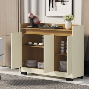 Buffet 3 Portas Real Pérola/Mel – MÓVEIS PRIMUS