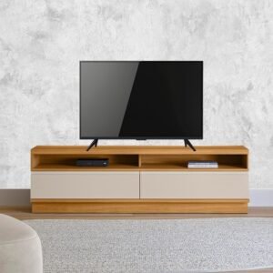 Rack até 70″ São Paulo Tauari/Off White Fosco – LINEA BRASIL