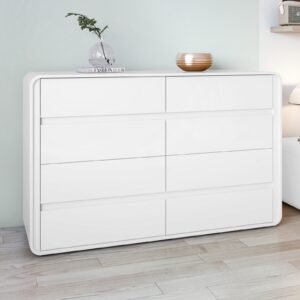 Cômoda 8 Gavetas Loop Branco – LOPAS