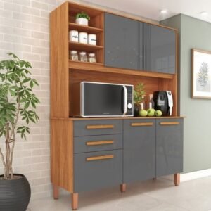 Cozinha Adelle CM740 1,20 m Cinamono/Grafite – FELLICCI
