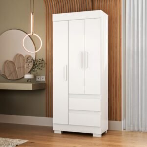 Guarda-Roupa 3 Portas Maya 0,753 m Branco – ACP MÓVEIS