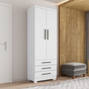 Guarda-Roupa Floripa 0,61 m Branco – RUDRACK