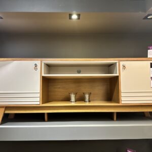 Rack até 75″ Colorado Nature/Off White – LINEA BRASIL