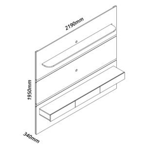 Home até 85″ Royal 220 Off White – GELIUS