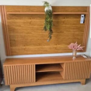 Painel + Rack até 70″ Trunfo Cinamomo – JCM MOVELARIA