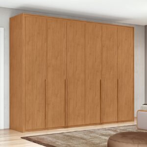 Guarda-Roupa 6 Portas Imperatore 2,74 m Amêndoa Clean – LOPAS
