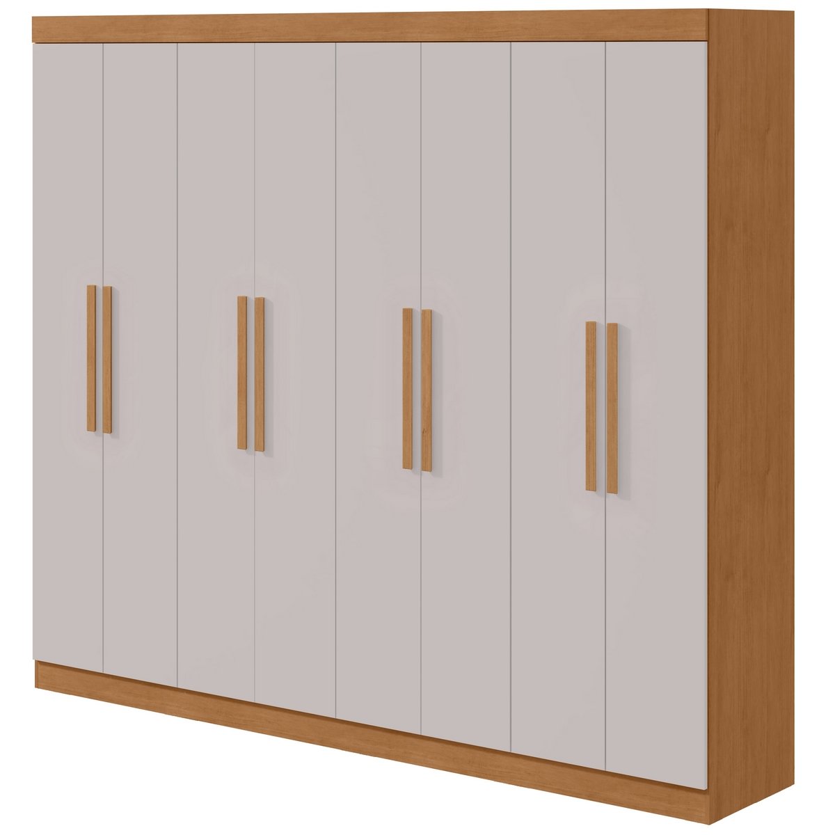 Guarda-Roupa 8 Portas Andara Soft 2,36 m Amêndoa Clean/Off White - LOPAS - Imagem 7