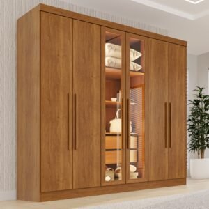 Guarda-Roupa 6 Portas Vision 1,80 m Cinamomo – SALLÊTO