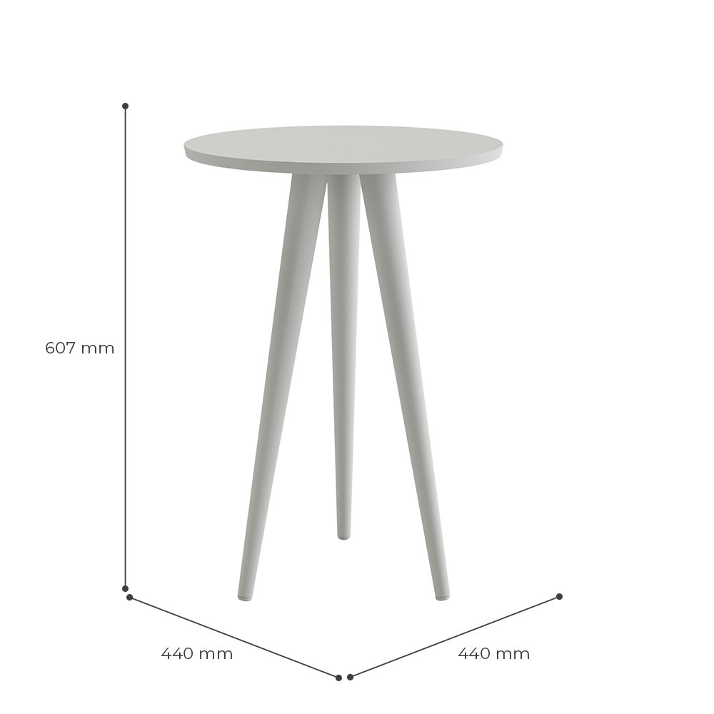 Kit 2 Mesas Slim Off White - PATRIMAR - Imagem 3