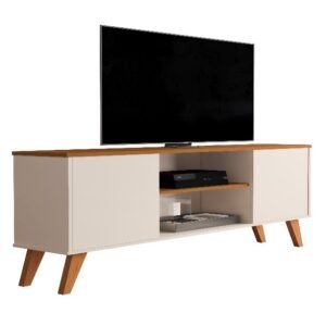 Bancada até 60″ Helena Off White/Cedro – SAL MOVELARIA