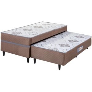Cama Box Solteiro com Auxiliar Açucena D28 – ECOTEC