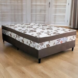 Cama Box Casal Sonho Bom D28 Marrom – NOSSO SONHO COLCHÕES