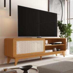 Rack até 75″ Turini 1,60 m Cedro – EDN MÓVEIS