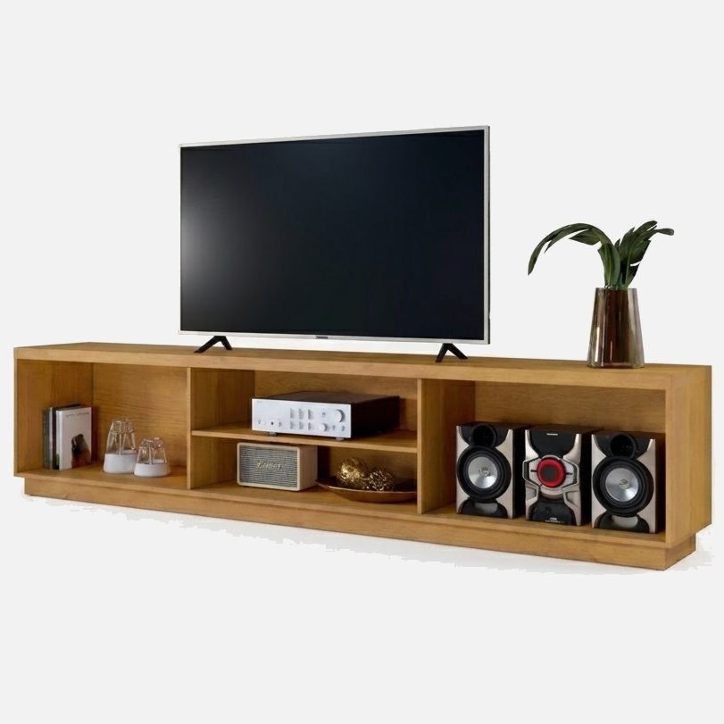 Rack até 75" Arezzo 1.8 Ripado/Naturale - MAVAULAR - Imagem 7