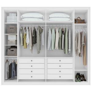 Guarda-Roupa 6 Portas Imperatore 2,74 m Branco – LOPAS