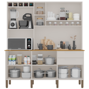 Kit Cozinha New Topázio 1,65 m Branco – SALLÊTO