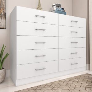 Cômoda 10 Gavetas Caribe Branco – FELLICCI