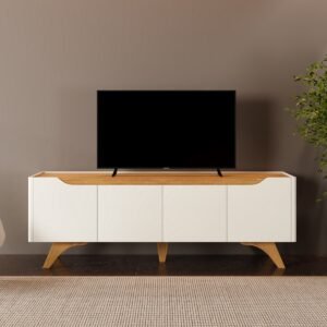 Rack até 75″ Atenas 1.8 Off White/Naturale – MAVAULAR
