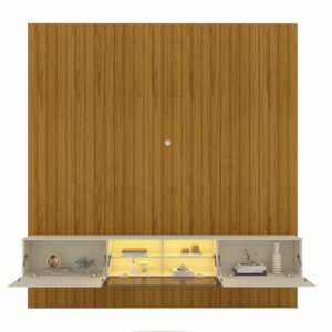 Home Suspenso até 85″ Majestade 230 Naturale com Nicho Luminare Off White – GELIUS