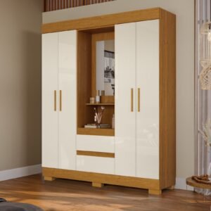 Guarda-Roupa Capelinha Isabely 1,491 m Cinamomo/Off White – ACP MÓVEIS
