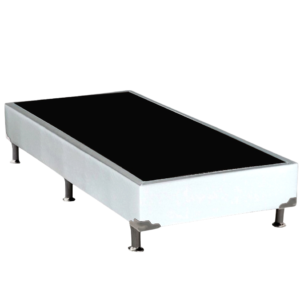 Base Box Solteiro Simples Corino Branco – ALTO NÍVEL CAMAS E COLCHÕES