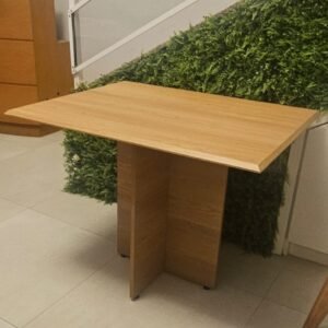 Mesa Perola 120 Imbuia Mel (Tampo Viena s/vidro) – CARVALHO DECOR