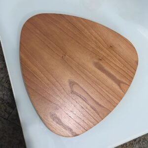 Prato Giratório Orgânico 45 cm Amadeirado – DELINE DECOR