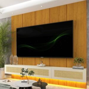 Home Suspenso até 85″ Realce 2,225 m Naturale com Nicho Native Off White – GELIUS