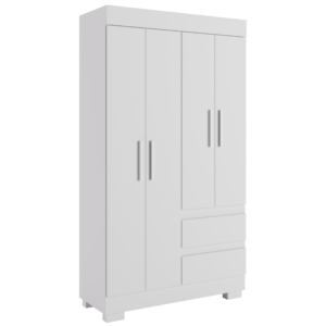 Guarda-Roupa 4 Portas Maya 0,998 m Branco – ACP MÓVEIS