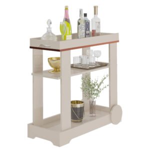 Carrinho Bar Rosé Off White – ARTELY