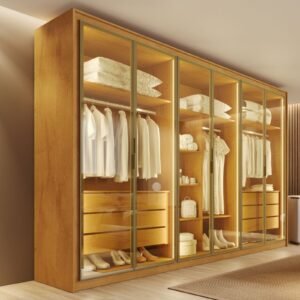 Guarda-Roupa 6 Portas Florence 2,40 m Peroba – MÓVEIS EUROPA